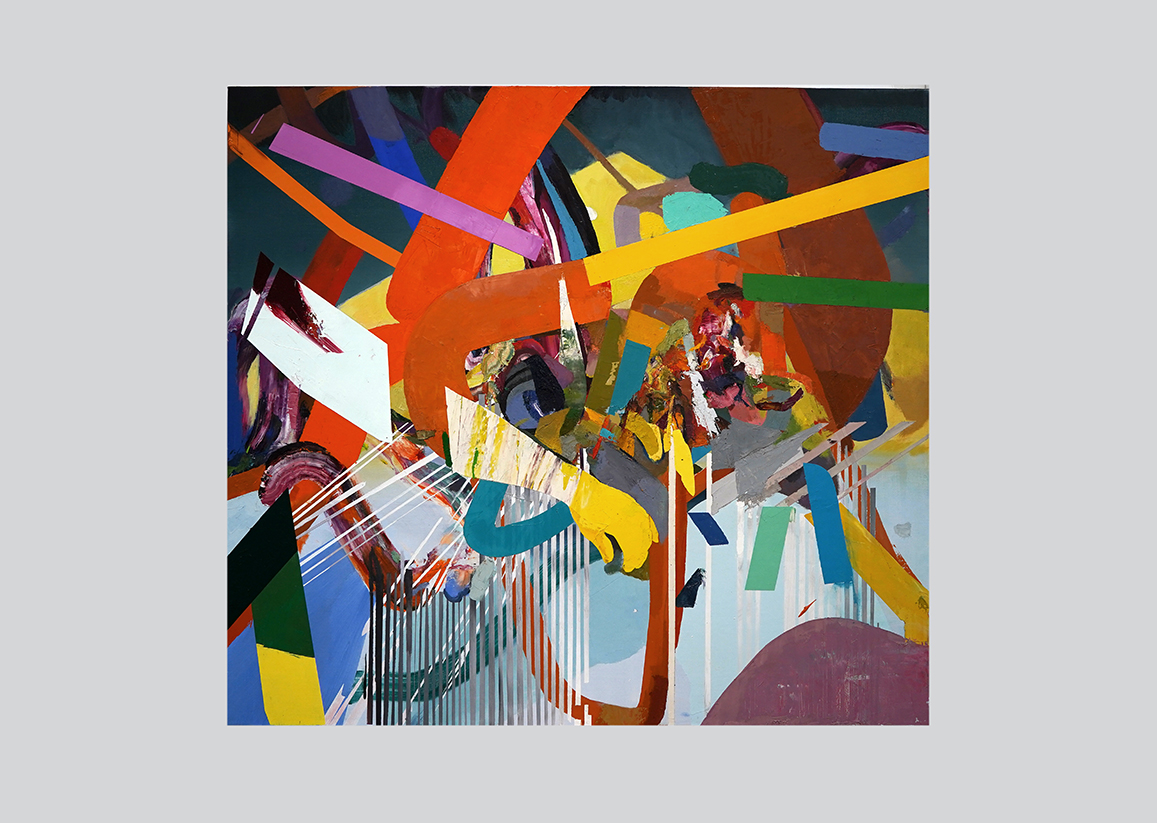 Pete Zebley Portmanteau 2022-23 Oil On Linen 42 X 46 Inches $5000 Copy