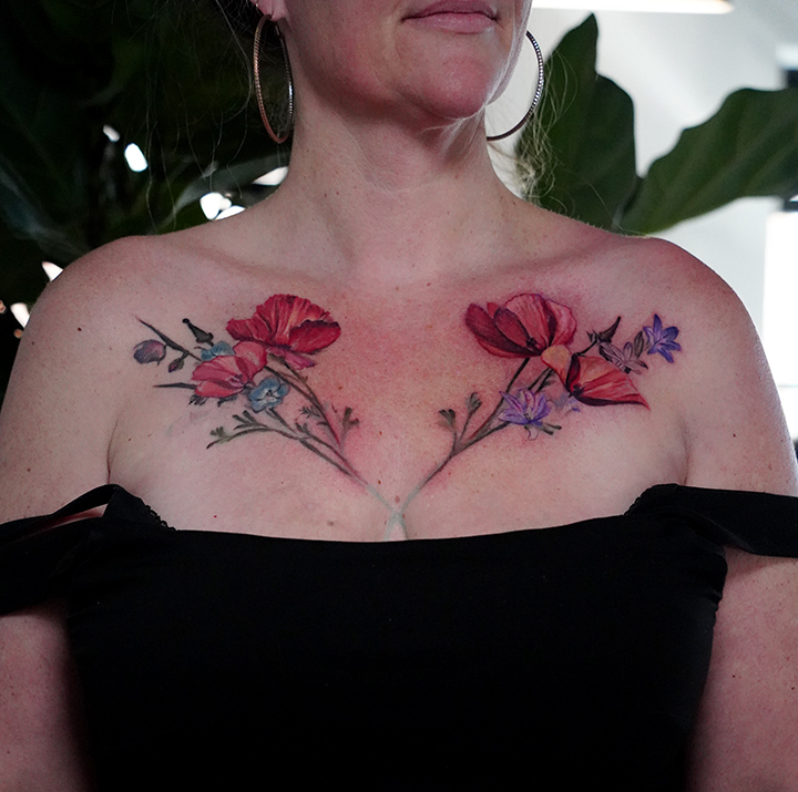 Watercolor tattoo artist in Philadelphia.